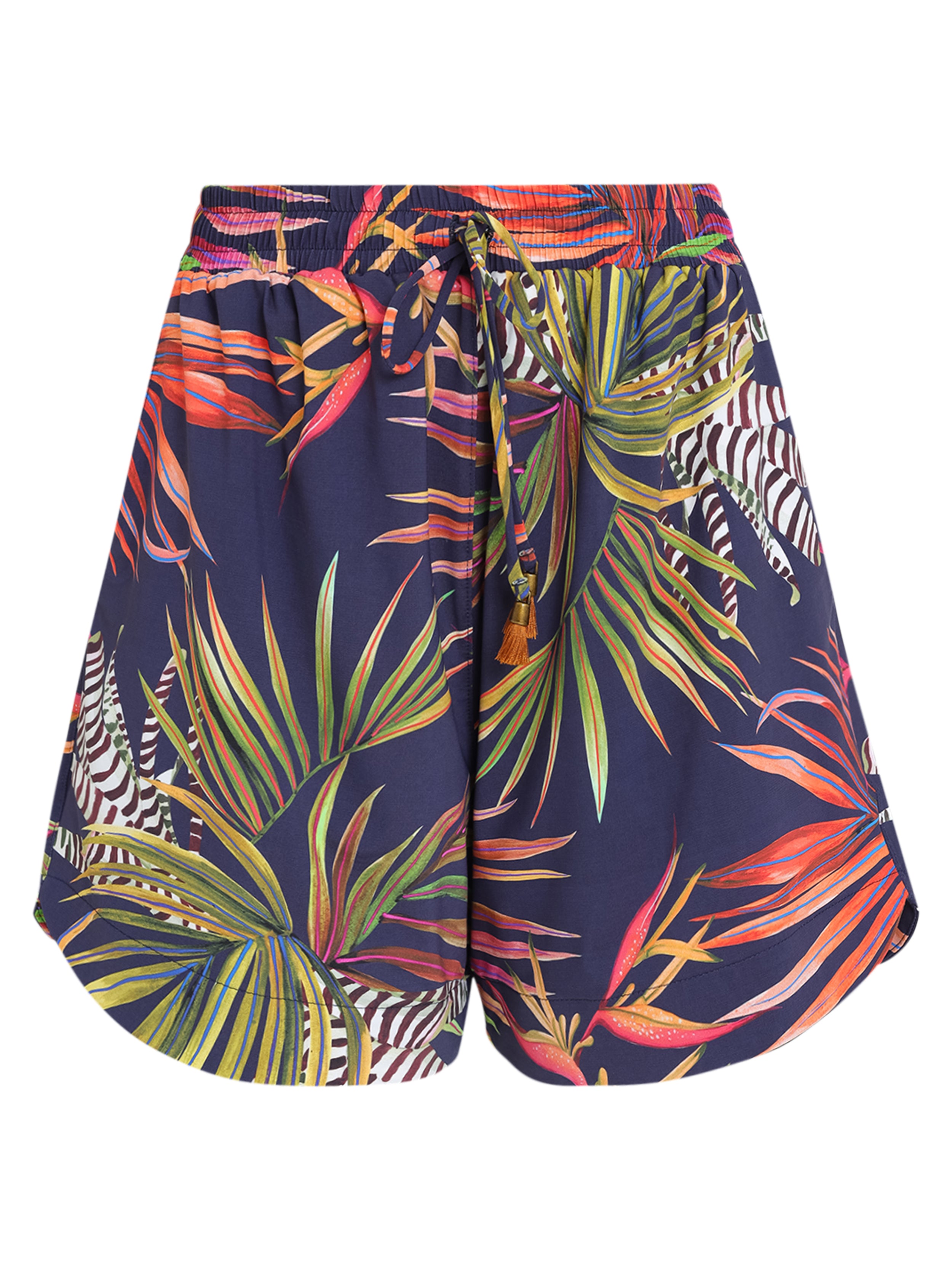 Cannes Foliage-Print Shorts