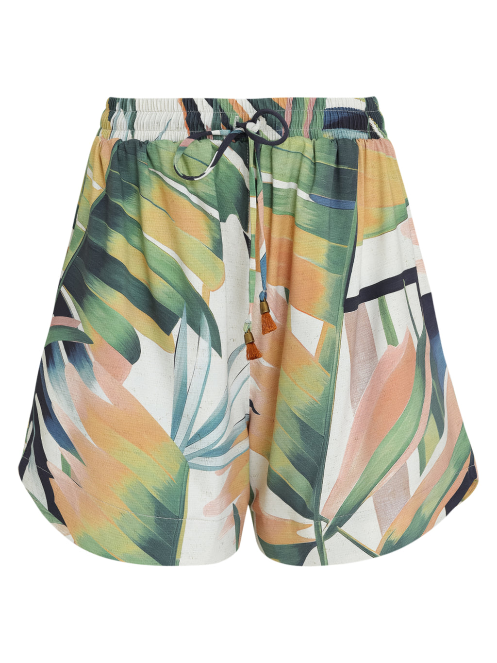 Cannes Foliage-Print Shorts