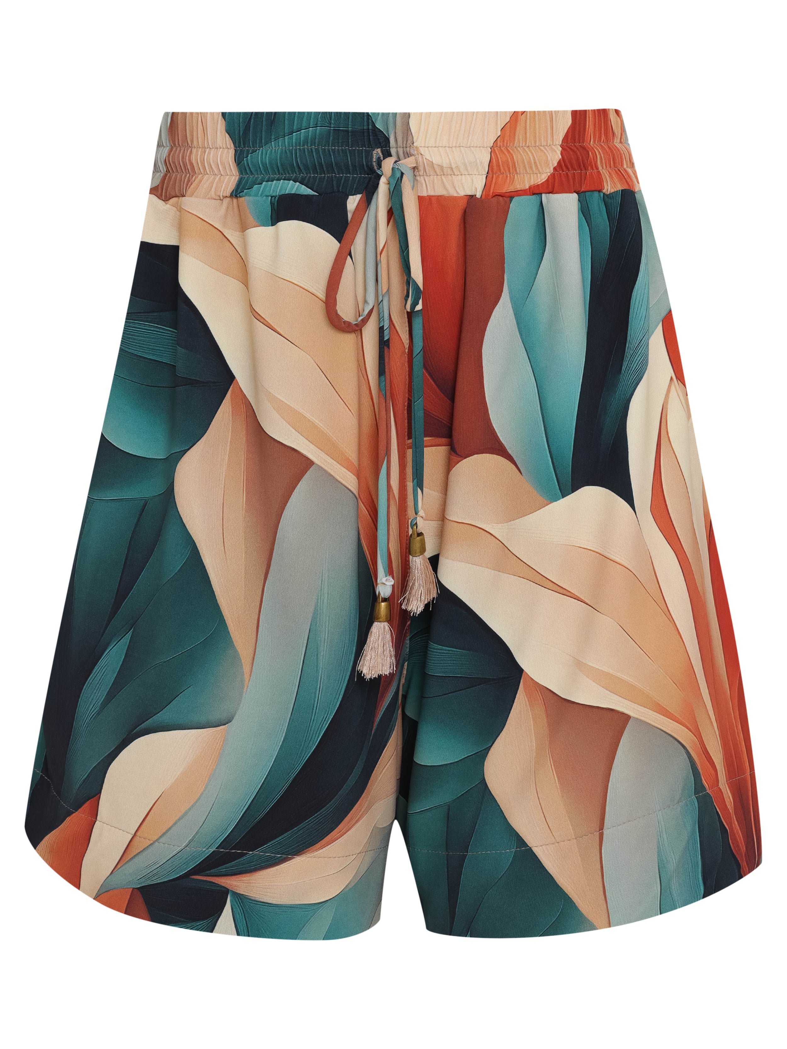 Cannes Foliage-Print Shorts