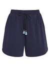 Cannes Blue Plain Shorts