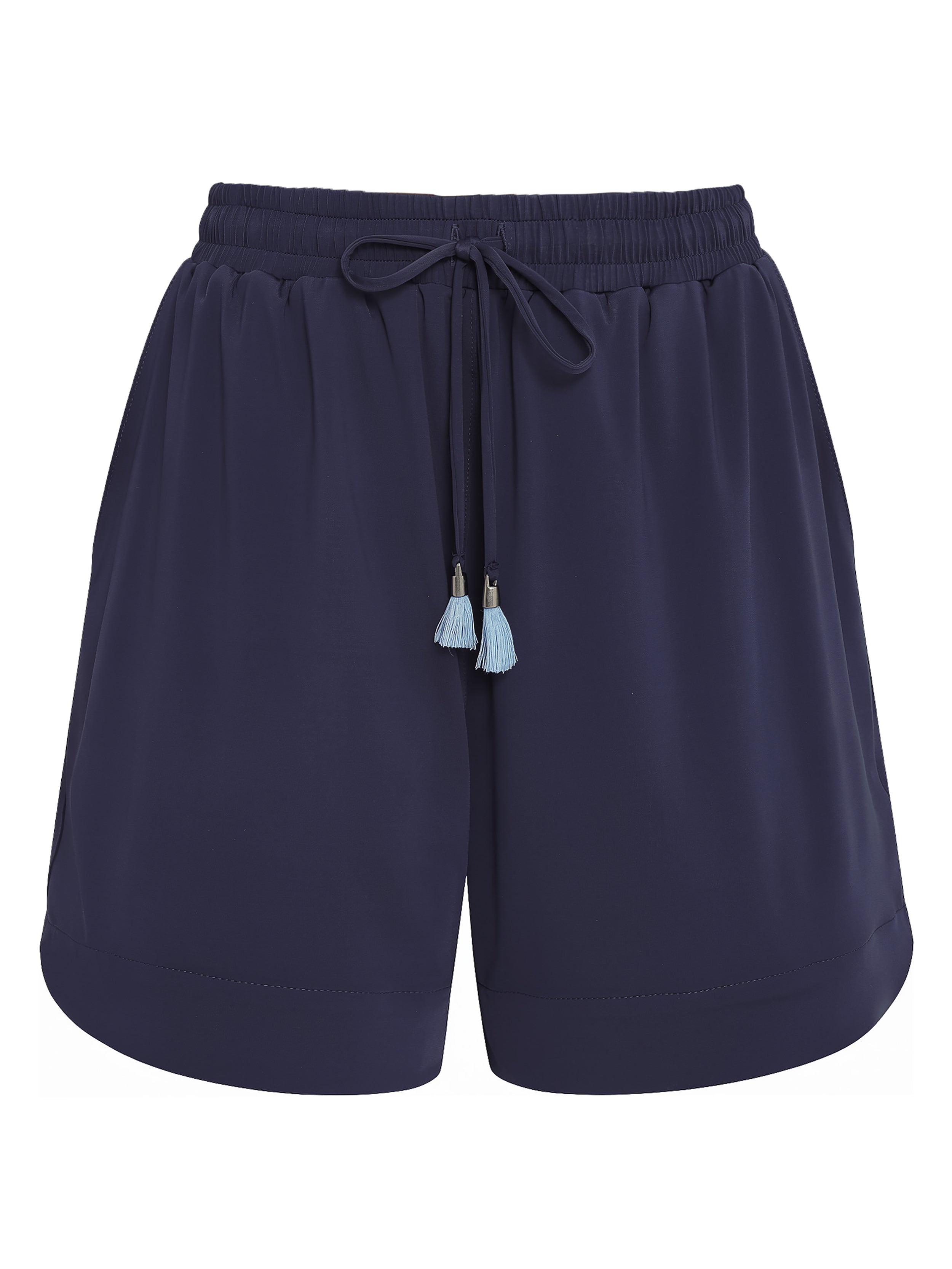 Cannes Blue Plain Shorts