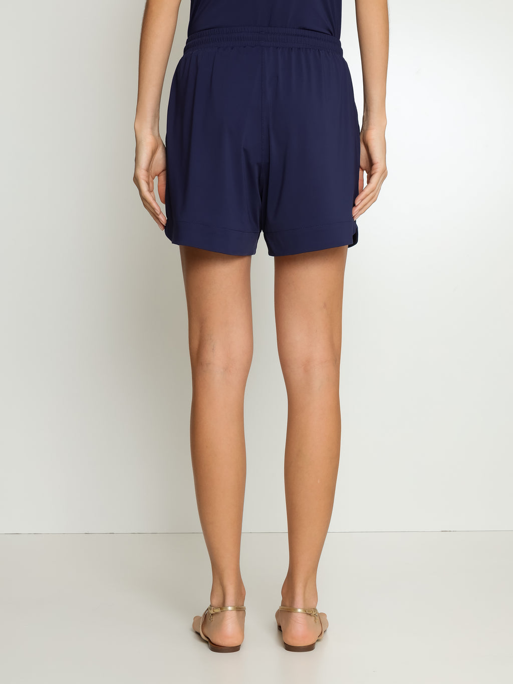 Cannes Blue Plain Shorts
