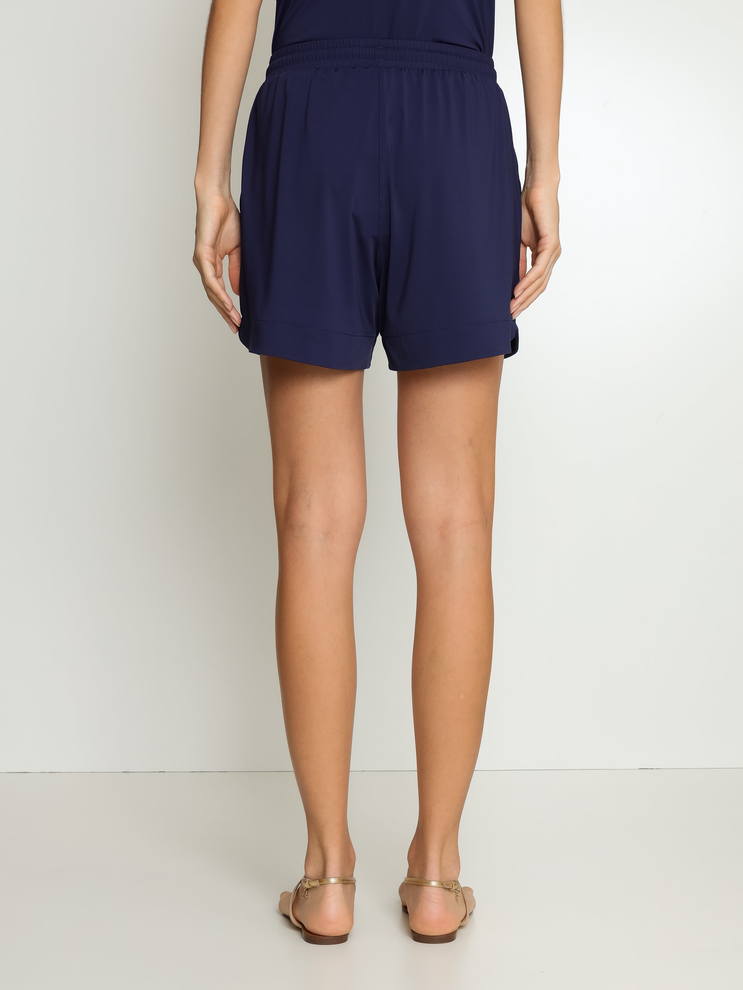 Cannes Blue Plain Shorts