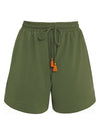 Cannes Green Plain Shorts