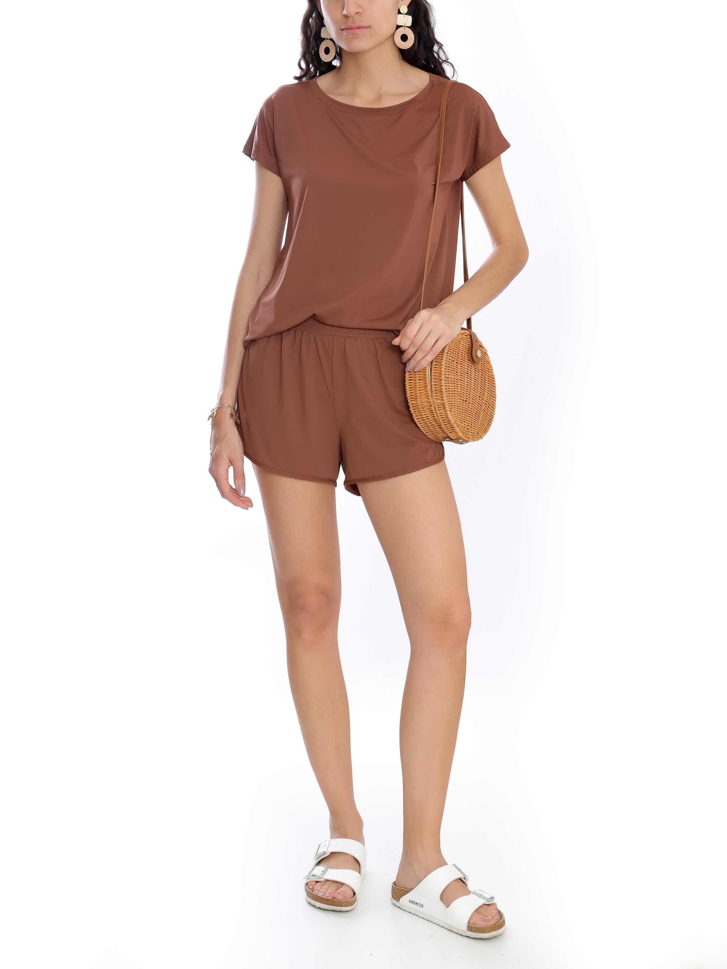Lee Brown Plain Shorts