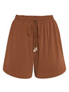 Cannes Brown Plain Shorts