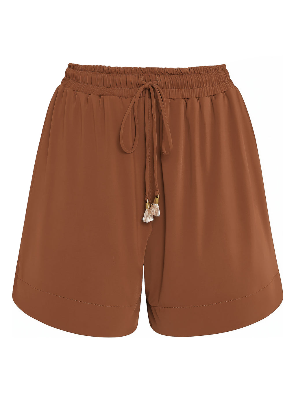 Cannes Brown Plain Shorts