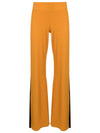Saira Yellow Mustard Plain Pants With Side Stripes