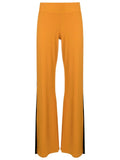 Saira Yellow Mustard Plain Pants With Side Stripes