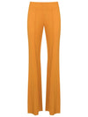 Pelican Mustard Yellow Solid Flare Pants