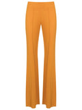 Pelican Mustard Yellow Solid Flare Pants