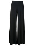 Gardens Black Plain High-Waisted Palazzo Pants