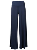Gardens Blue Plain High-Waisted Palazzo Pants