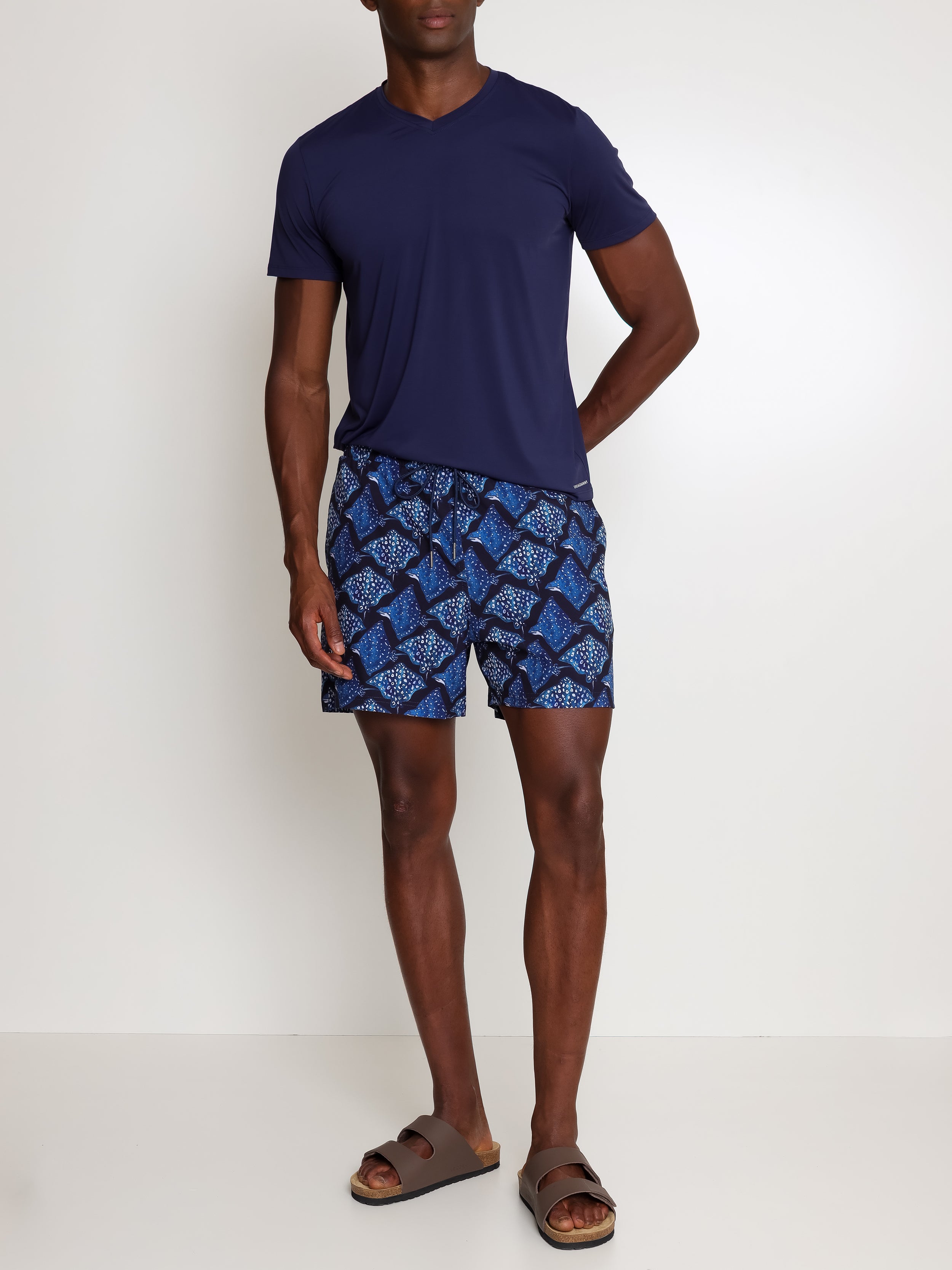 Gil Stingrays-Print Swim Shorts