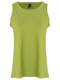 Caubi Green Plain Boat-Neck Blouse