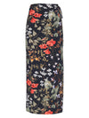 Diana Floral-Print Skirt Pareo Knotted Cover-Up Orvalho