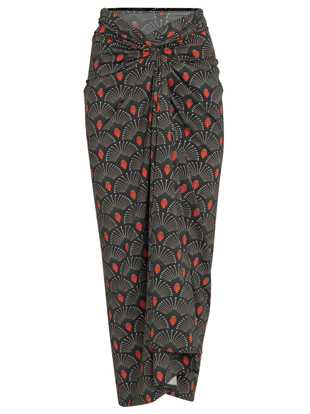 Diana -Print Skirt Pareo Knotted Cover-Up