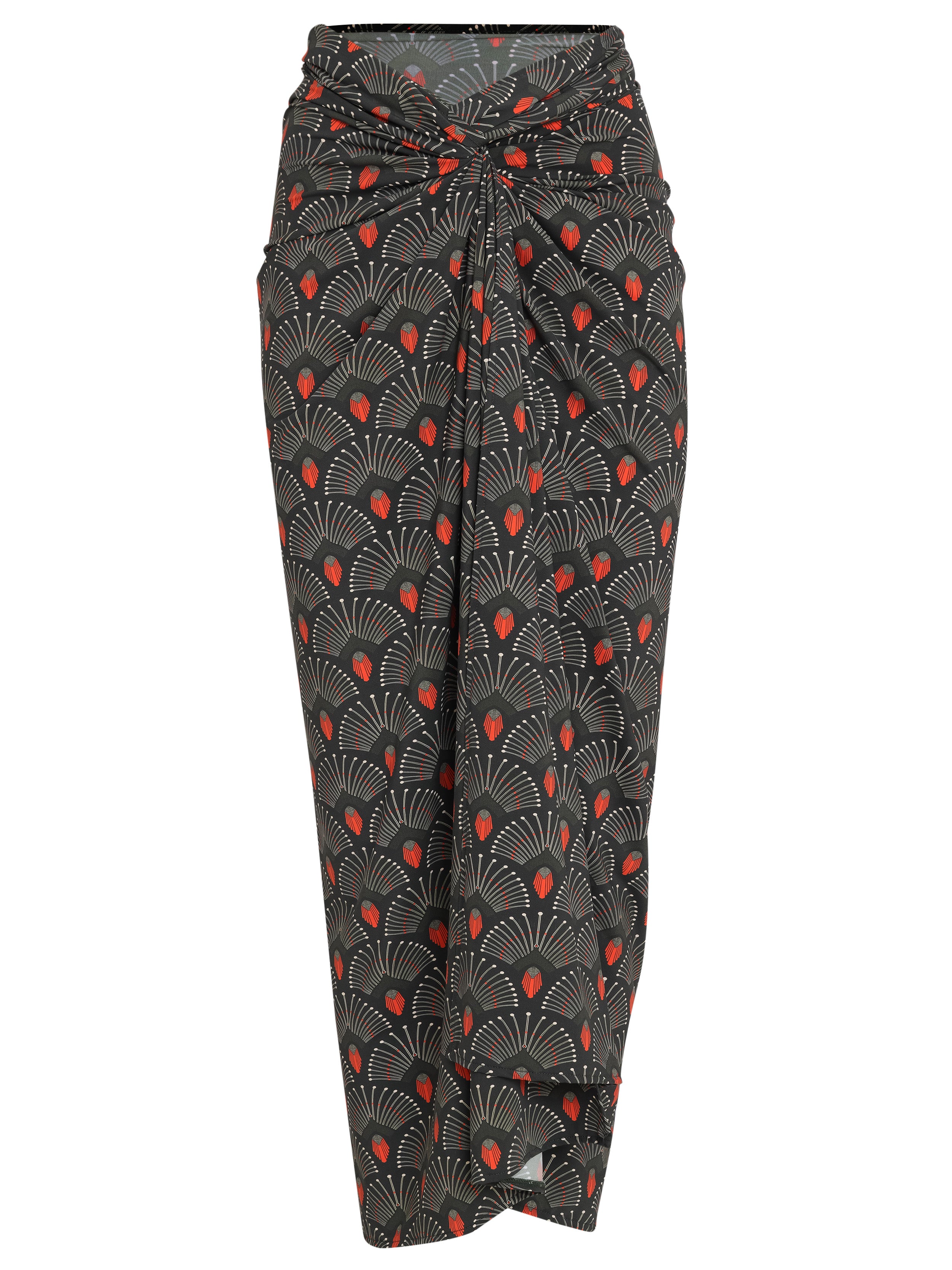Diana -Print Skirt Pareo Knotted Cover-Up