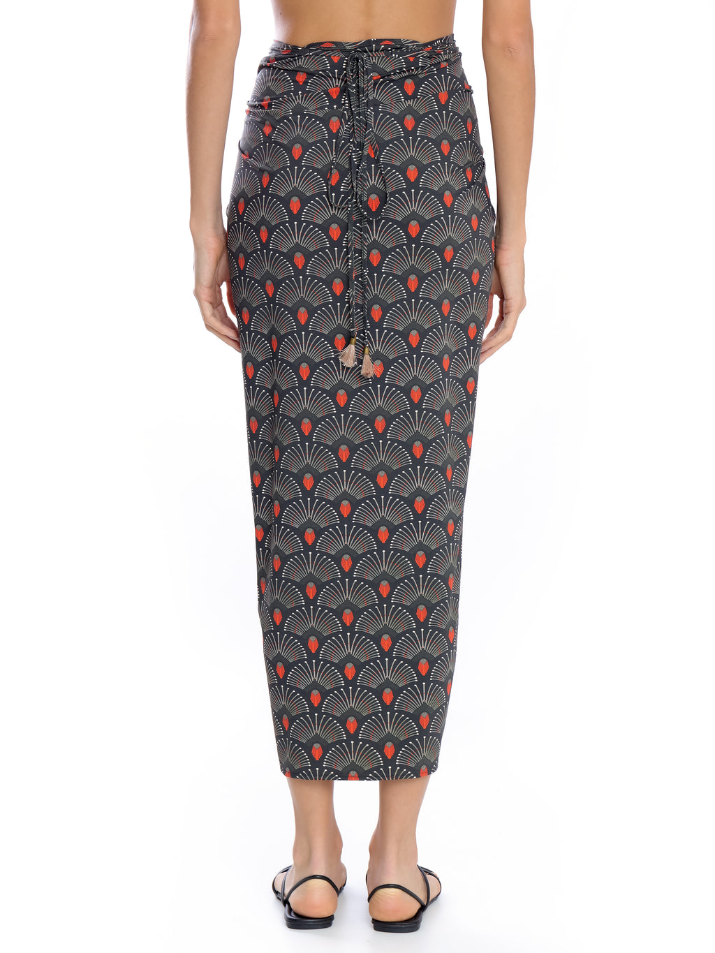 Diana -Print Skirt Pareo Knotted Cover-Up