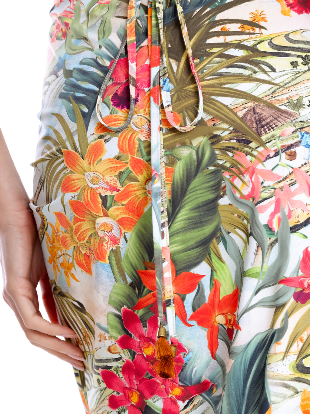 Diana -Print Skirt Pareo Knotted Cover-Up