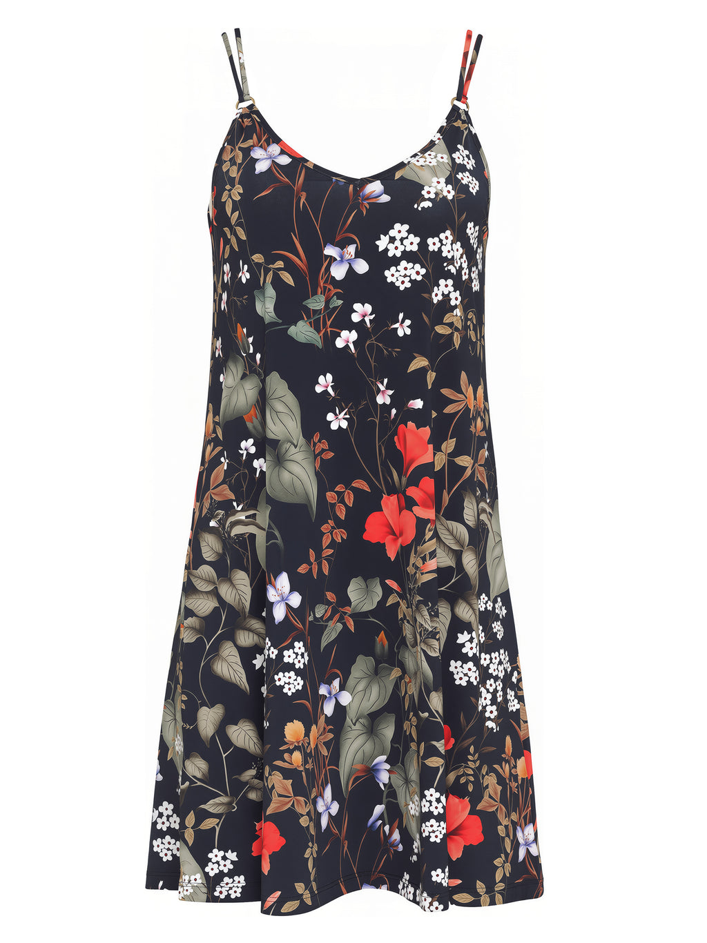 Sardenha Floral-Print Mini Dress Orvalho