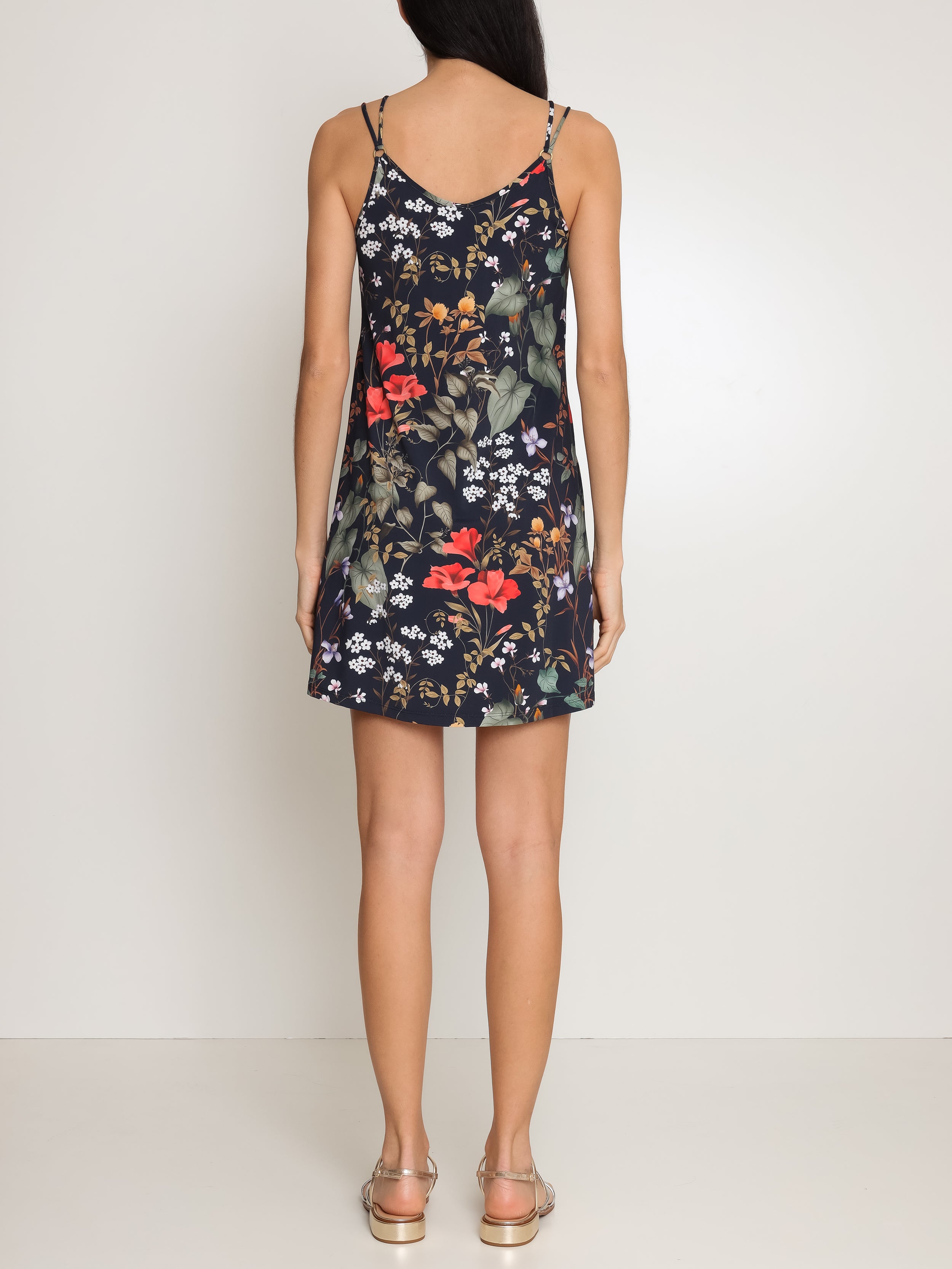 Sardenha Floral-Print Mini Dress Orvalho