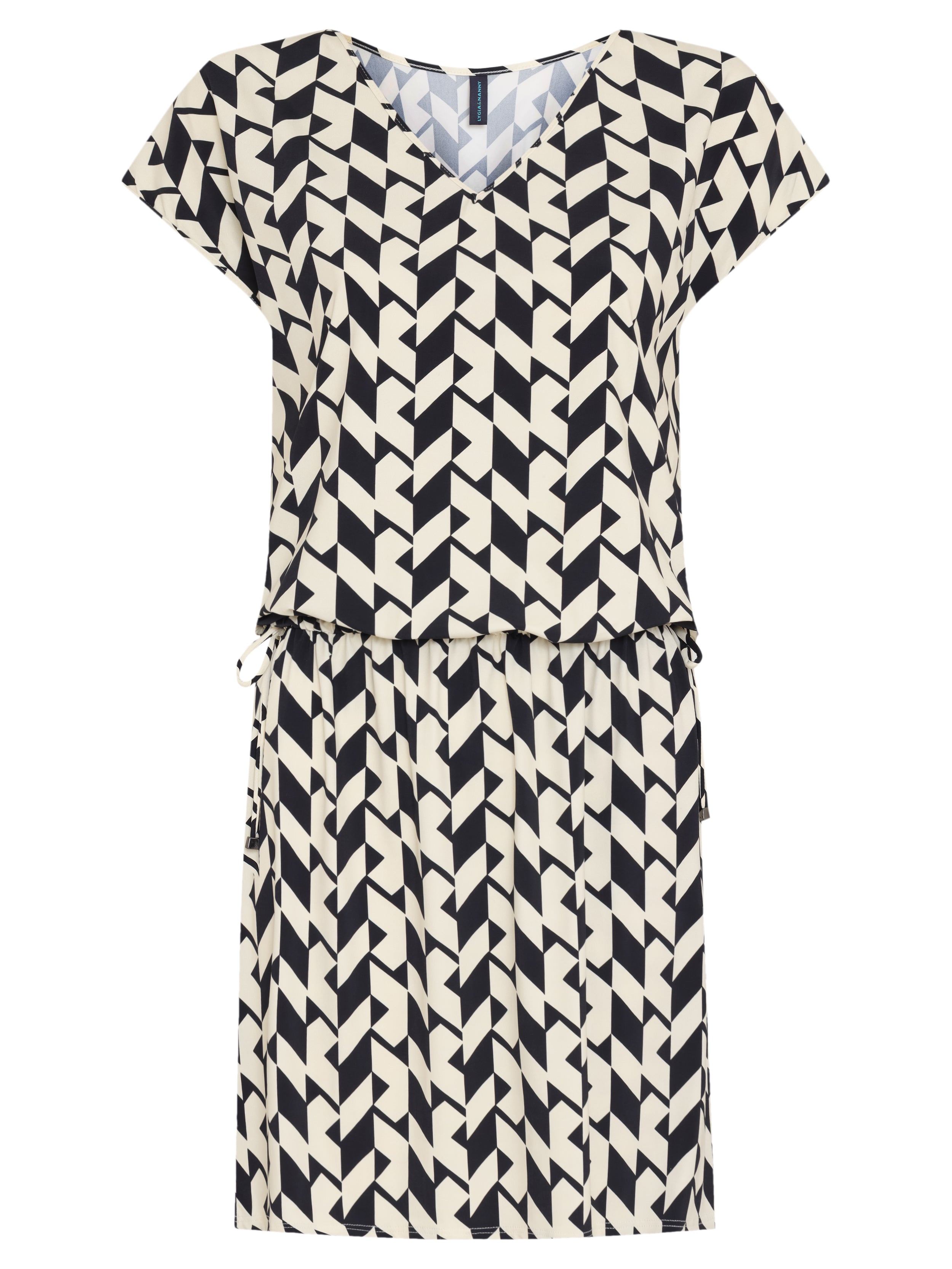 Krishna Geometric-Print Dress