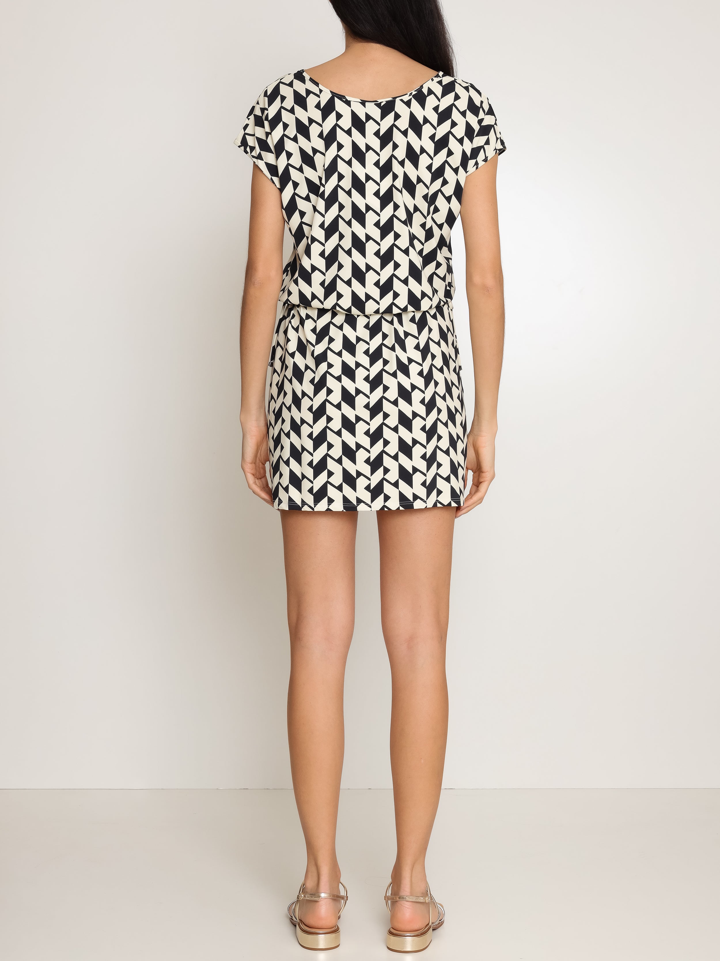 Krishna Geometric-Print Dress