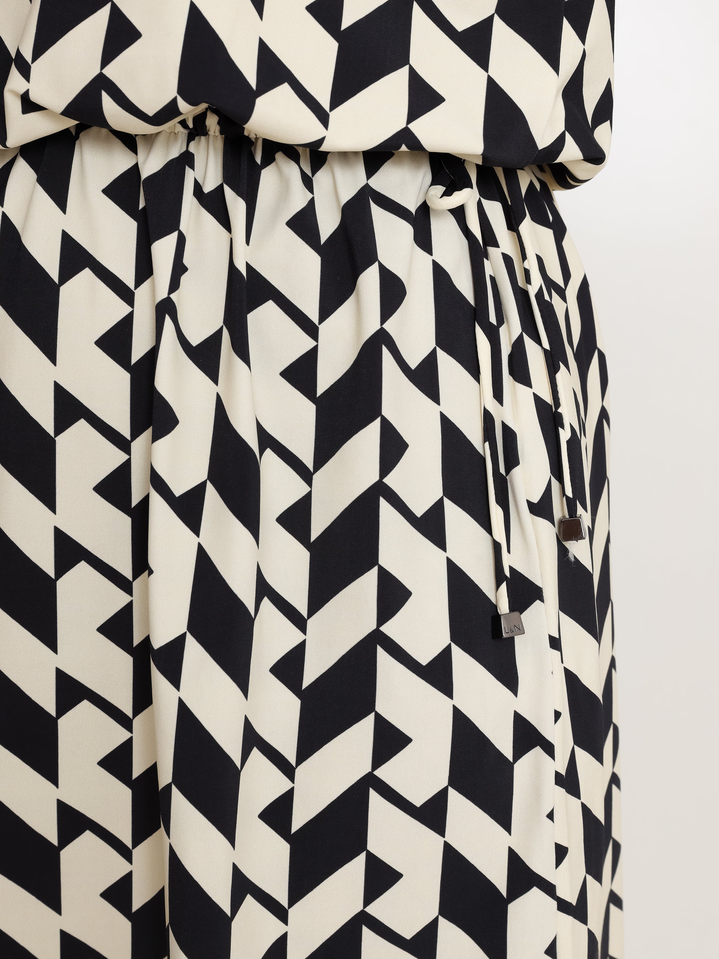 Krishna Geometric-Print Dress