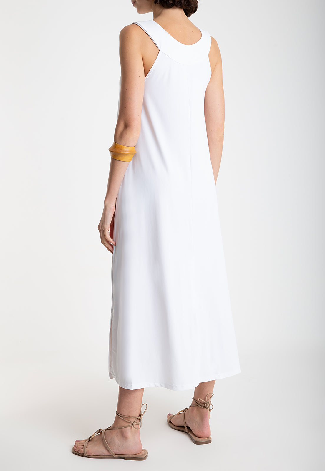 Manati White Midi Dress