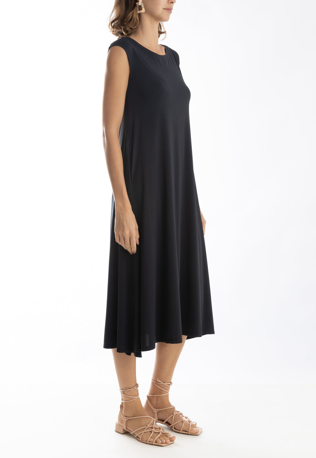 Tie Shift Midi Dress