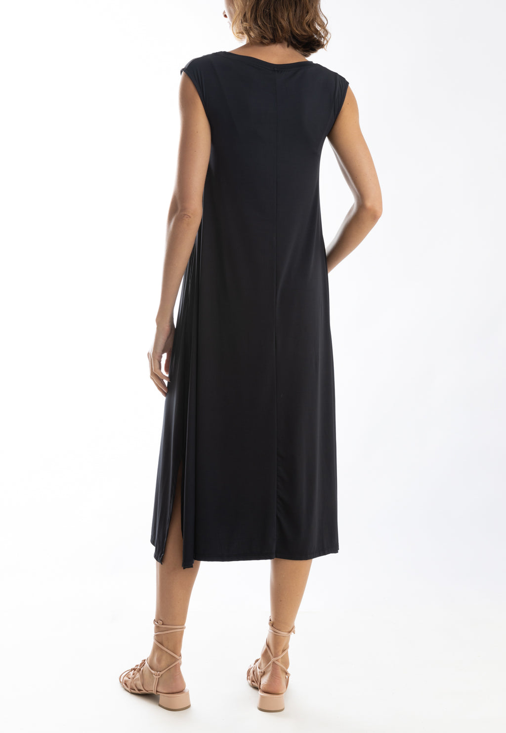 Tie Shift Midi Dress