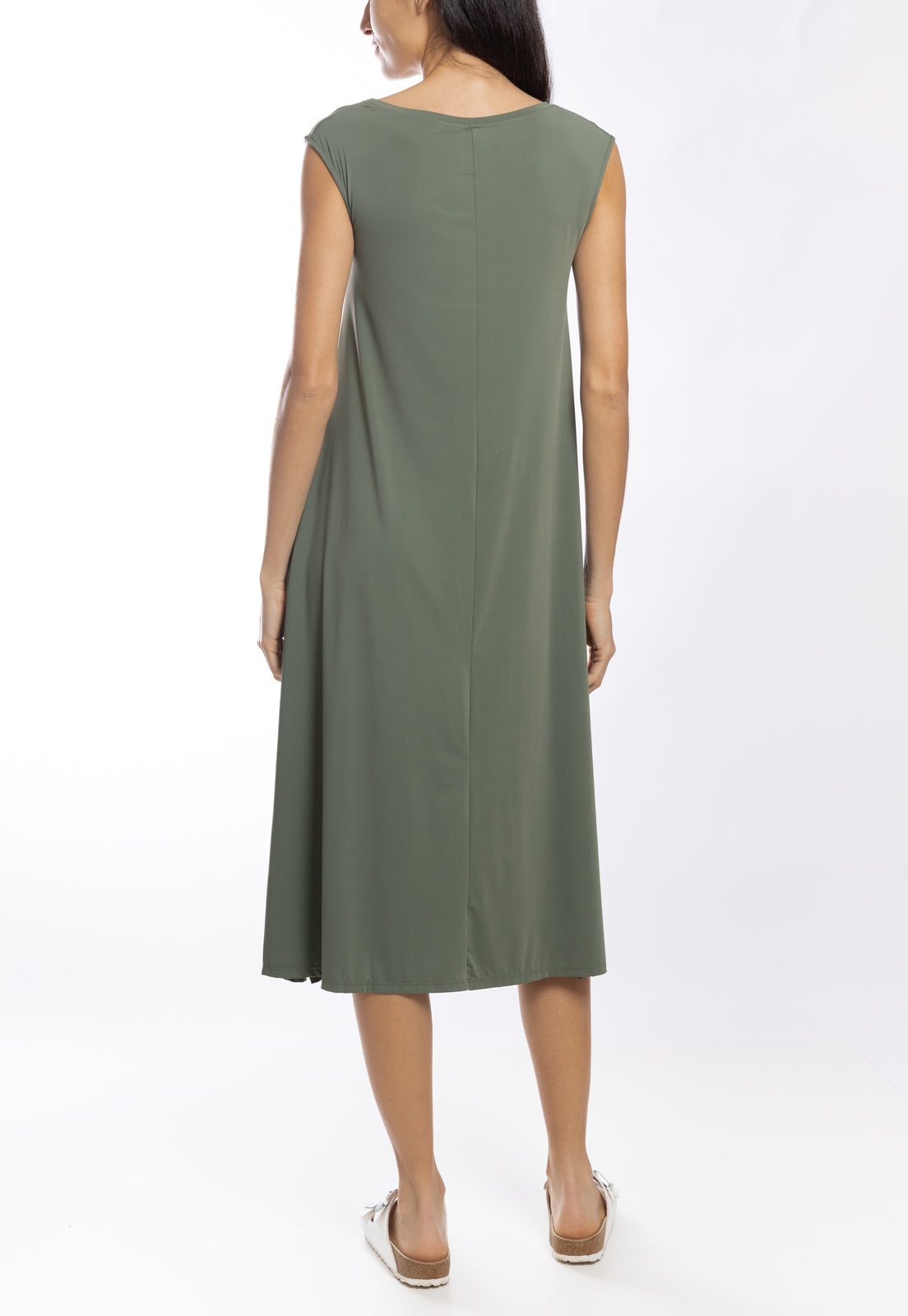 Tie Shift Midi Dress
