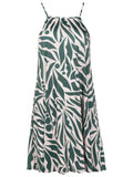 Isis Abstracte-Print Sleeveless Short Shift Dress