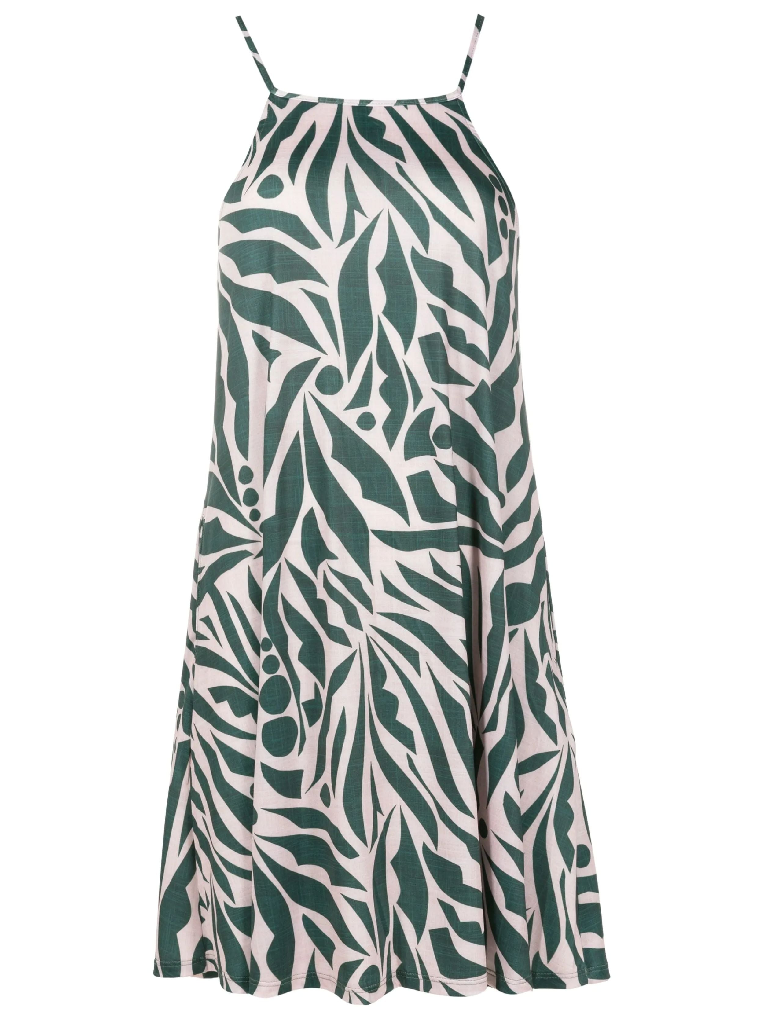 Isis Abstracte-Print Sleeveless Short Shift Dress