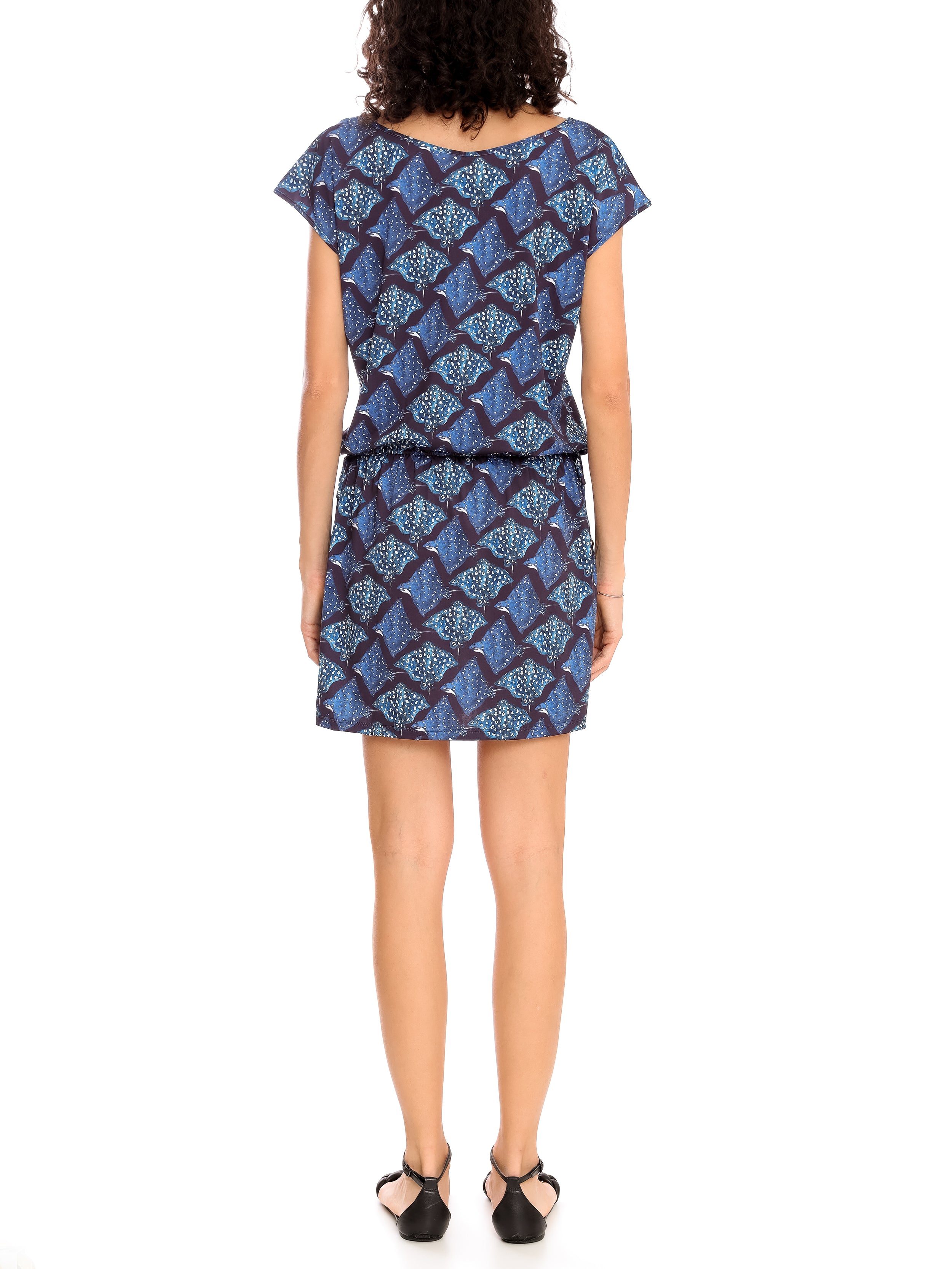 Shiva Stingrays-Print UV Dress