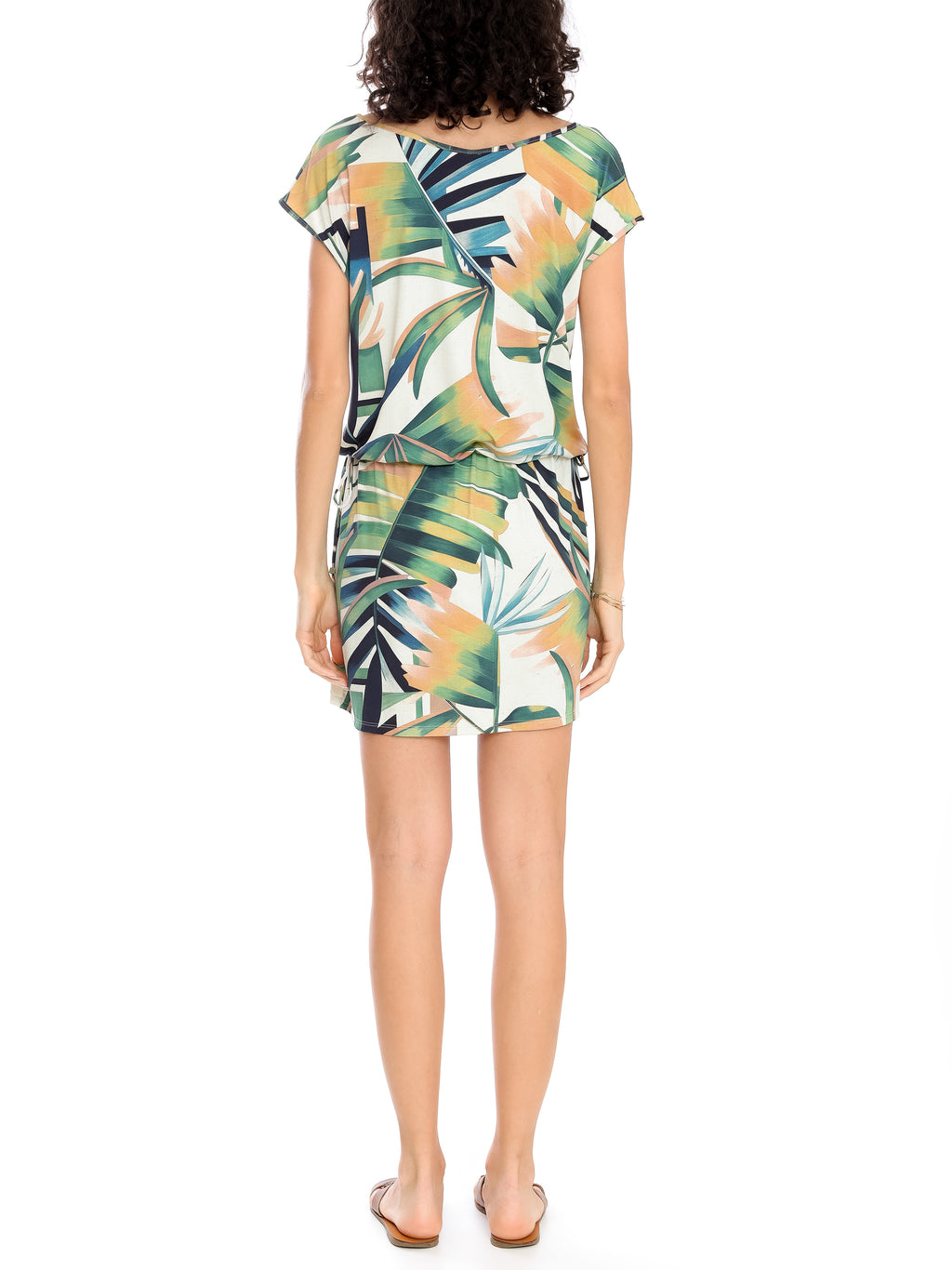 Shiva Foliage-Print UV Dress