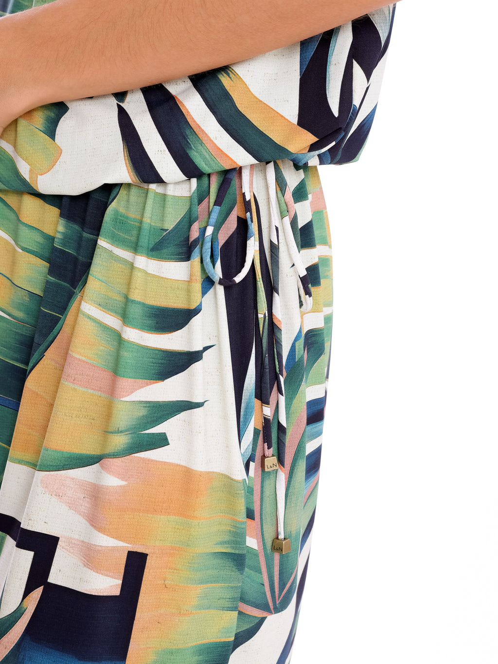 Shiva Foliage-Print UV Dress