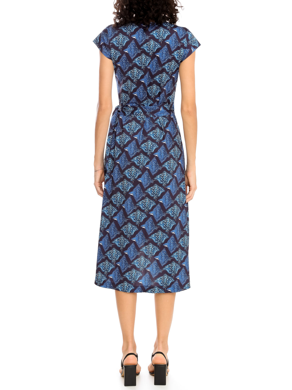 Falcao Stingrays-Print V-Neck Midi Dress