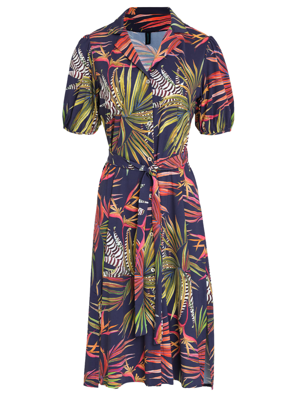 Themis Foliage-Print Midi Dress Jakarta
