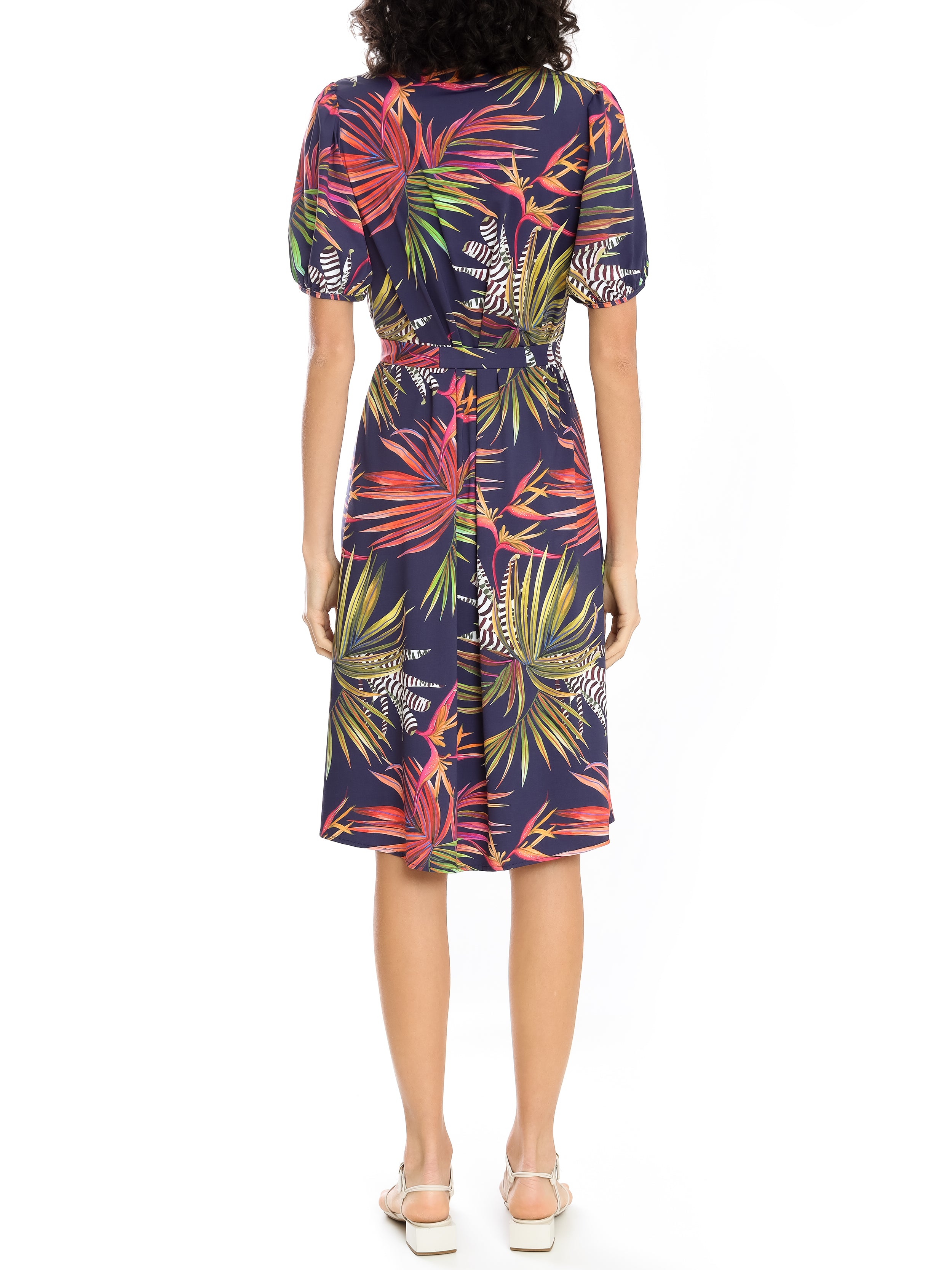Themis Foliage-Print Midi Dress Jakarta