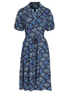 Themis Stingrays-Print Midi Dress Raja