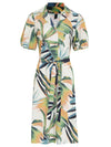 Themis Foliage-Print Midi Dress Sumatra