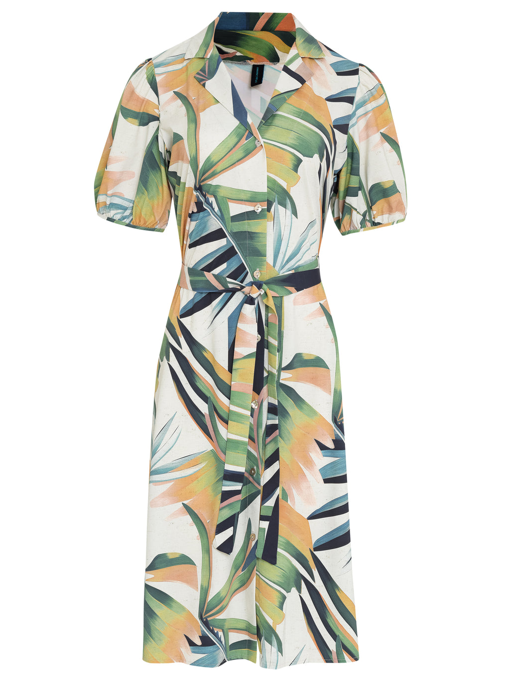 Themis Foliage-Print Midi Dress Sumatra