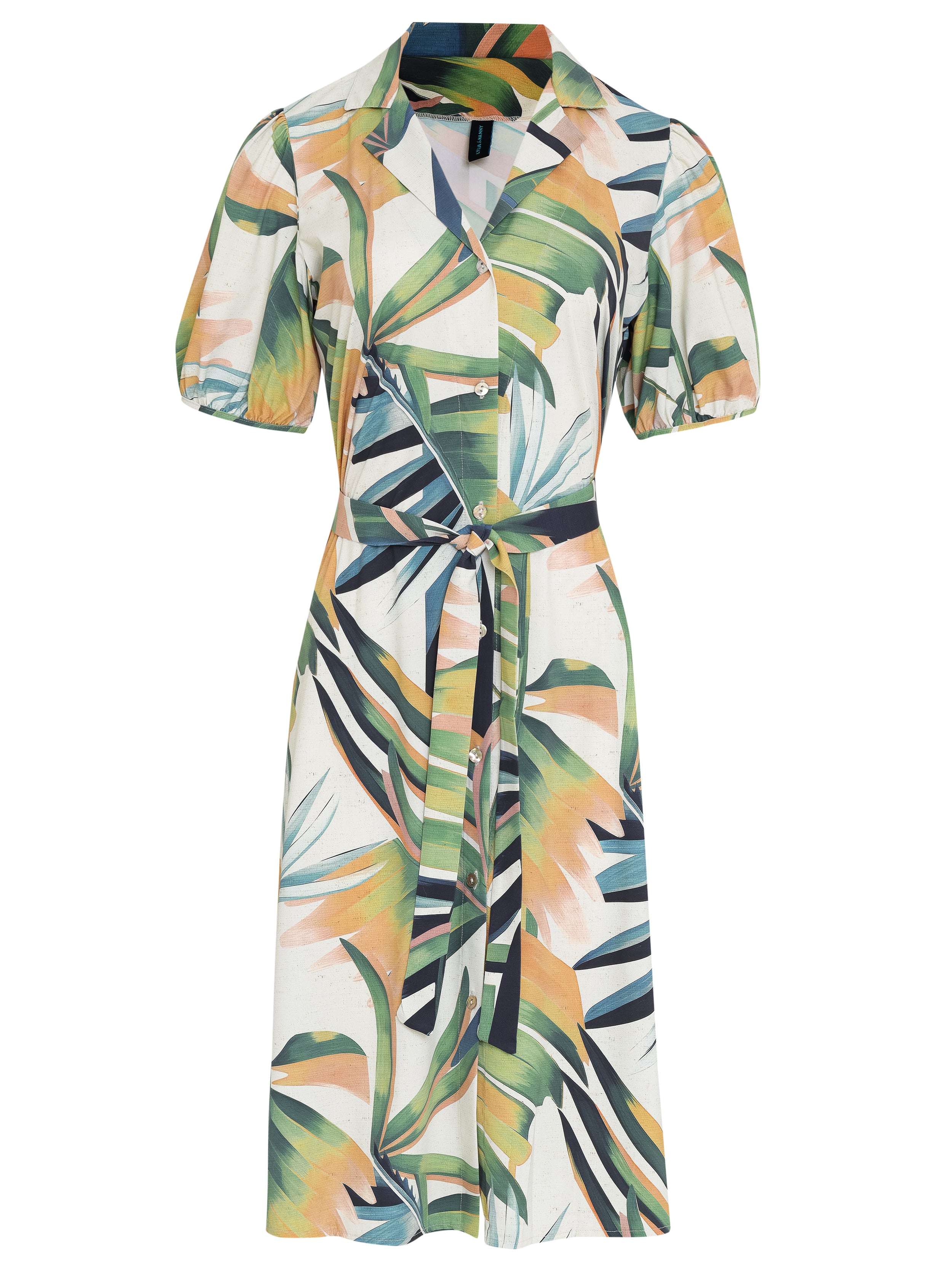 Themis Foliage-Print Midi Dress Sumatra