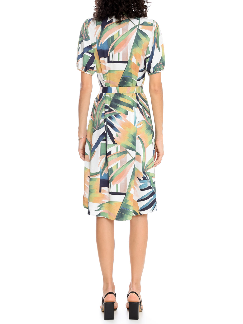 Themis Foliage-Print Midi Dress Sumatra