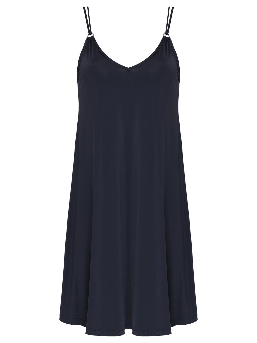Sardenha Black Plain Essential Mini Dress