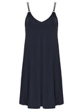 Sardenha Black Plain Essential Mini Dress