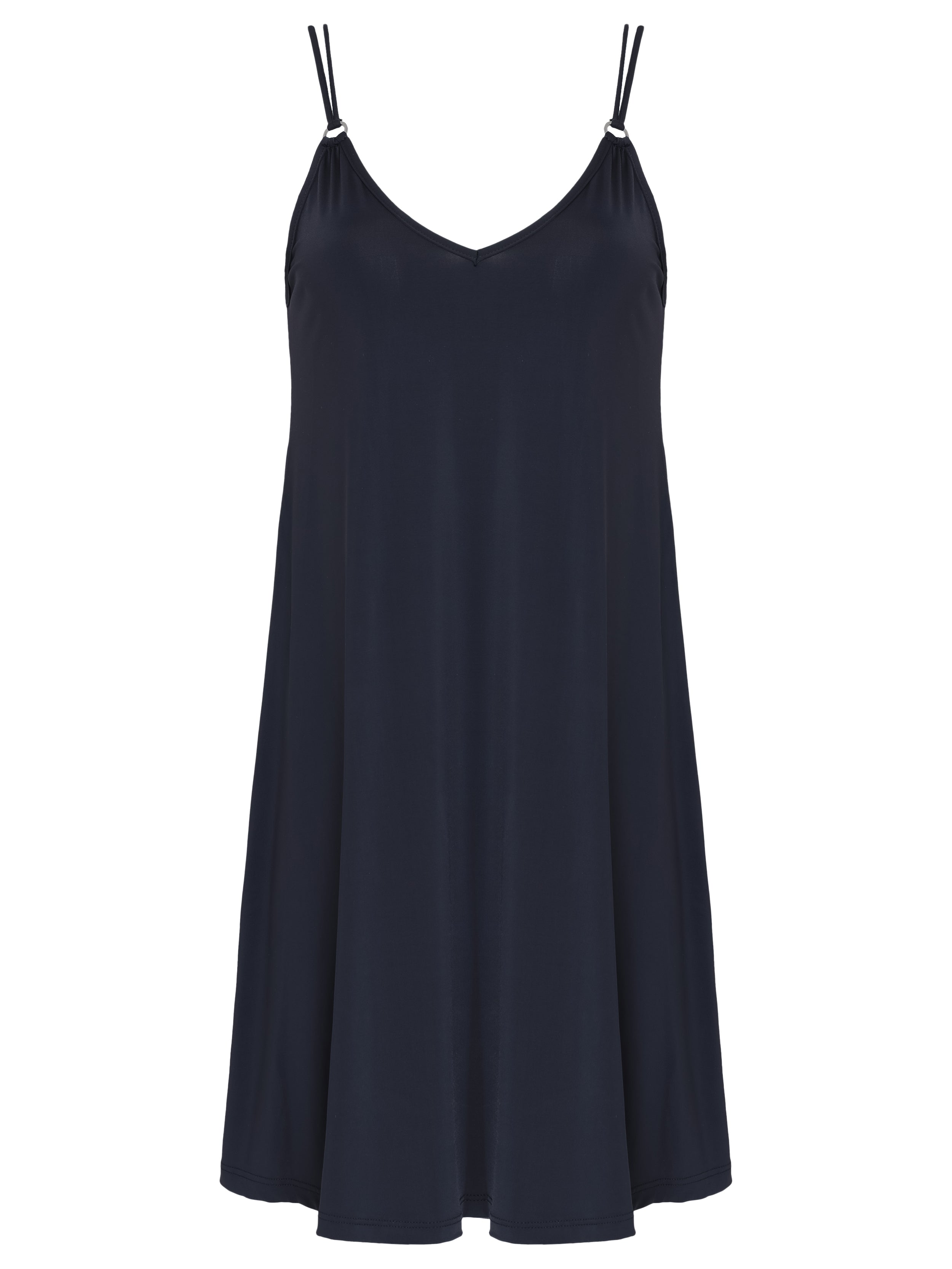 Sardenha Black Plain Essential Mini Dress