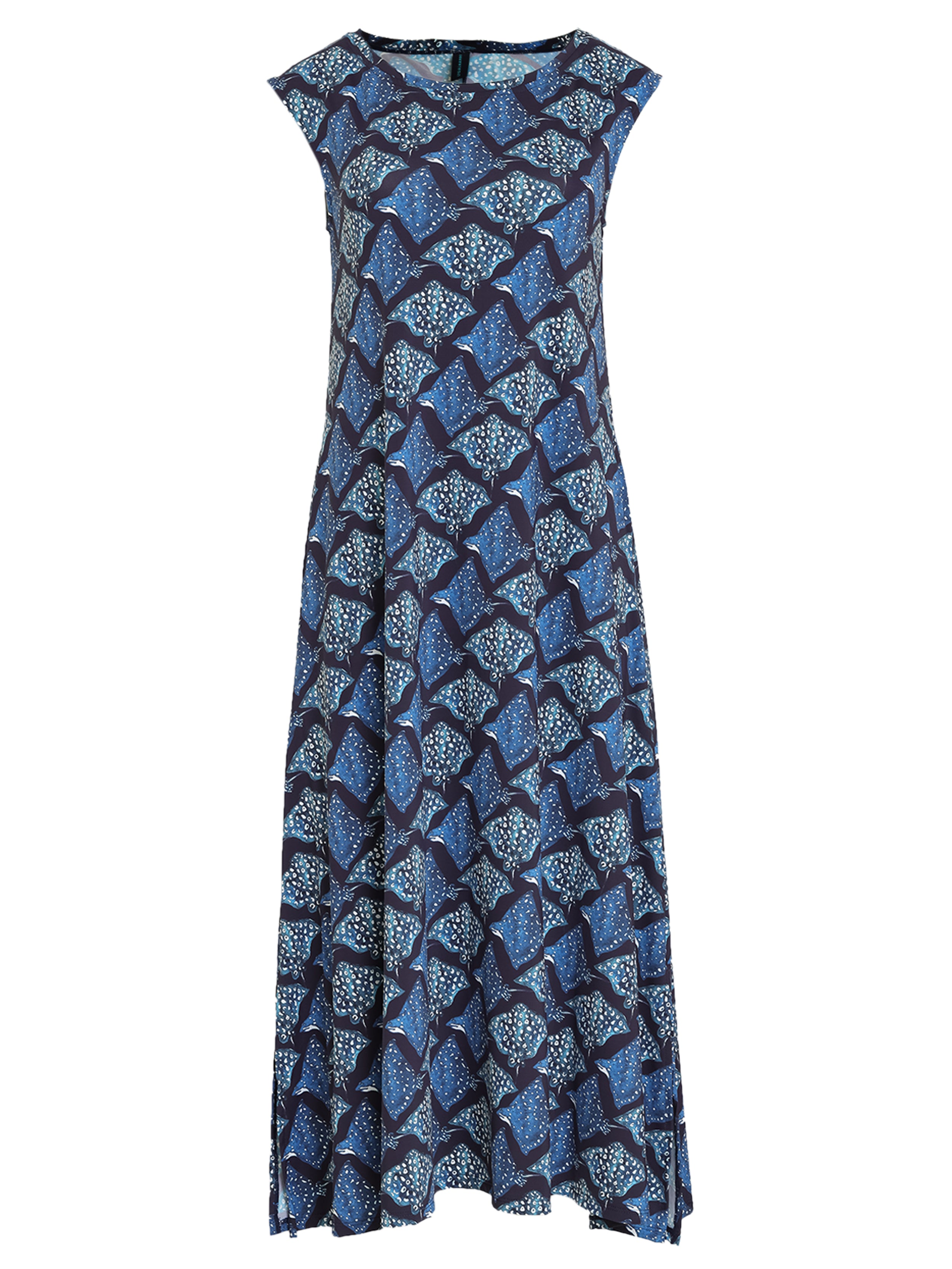 Tiê Stingrays-Print Midi Dress